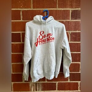 Gildan ‘Sam Houston Elementary’ Oldschool Style Gray Size Medium Graphic Hoodie